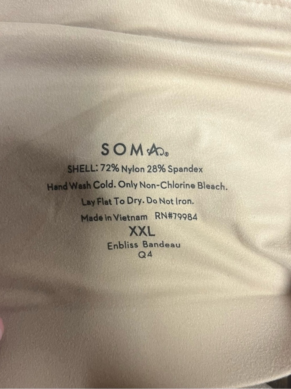 Soma Strapless Enbliss Bandeau in Nude - Picture 3 of 3